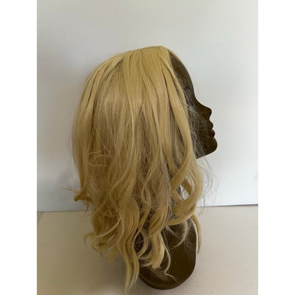 Women’s Short Platinum Blonde Bob Deep Wavy Wig Shoulder Length Synthetic Hair - Picture 11 of 13